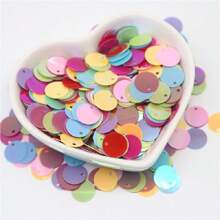 20g 400pcs Paillettes 10mm Flat Round Large Sequin Edge Hole Loose Sequins 1cm Diy Jewelry Sewing Wedding Decoration Craft Garment Accessories Lentejuelas