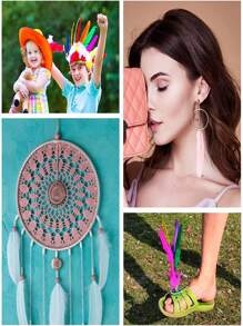 20 piezas Plumas de pato de 10-15 cm (4-6 pulgadas) Accesorios de manualidades Decoración DIY Tiempo libre creativo Atrapasueños Carnaval Fiesta Pendientes Plumas para boda