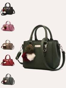 女士時尚復古單肩包，春夏款式斜挎包，女士PU皮手提包