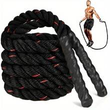 1pc Heavy Jump Rope For Adults, 2.8 Lbs Weighted Jump Rope Fitness Equipment For Full Body Workout, Improving Strength And Muscle Fitness, Suitable For Daily Exercise - Multicolor - View 1
