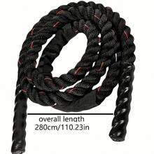 1pc Heavy Jump Rope For Adults, 2.8 Lbs Weighted Jump Rope Fitness Equipment For Full Body Workout, Improving Strength And Muscle Fitness, Suitable For Daily Exercise - Multicolor - View 2