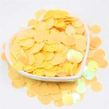 20g 400pcs Paillettes 10mm Flat Round Large Sequin Edge Hole Loose Sequins 1cm Diy Jewelry Sewing Wedding Decoration Craft Garment Accessories Lentejuelas