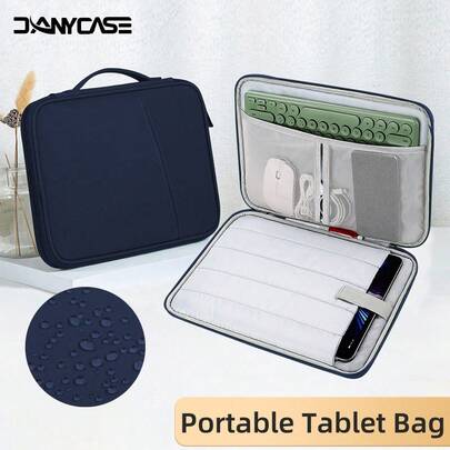 DANYCASE 平板电脑保护套，适用于 11-13 英寸平板电脑，带衬垫的保护套，便携包，兼容 iPad 和华硕平板电脑