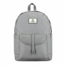 Seventeen London 'Notting Hill' Classic Style Backpack In A School Bag Design – Fits Laptops Up To 15.6" - Grey - View 1