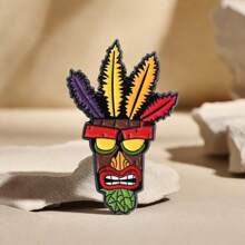 Funky Caveman Shaped Metal Brooch Pin, Decorative Badge For Clothes, Bags, Hats, Versatile, Great Gift For Friends And Classmates - Multicolor 1 - View 11