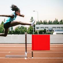 Banderas de árbitro para carreras atléticas y señales de control de tráfico, banderas de semáforo de ferrocarril