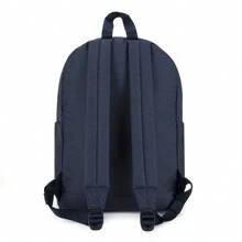 Seventeen London 'Notting Hill' Classic Style Backpack In A School Bag Design – Fits Laptops Up To 15.6" - Navy Blue - View 2