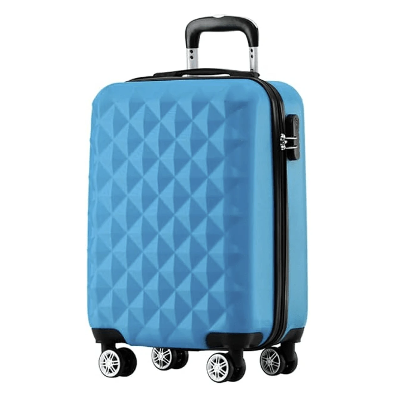 20 Inch CarryOn Luggage, Small Hardside Trolley Suitcase With Wheels