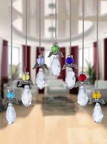 1pc,Crystal Angel Pendant Bead Pendant DIY Bedroom Window Home Decor Stuff Outdoor Garden Sun Catcher Diamond Mirror Car Supplies Christmas Decorations Room Decor Christmas