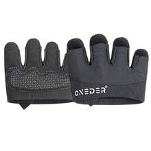 1 Coppia di guanti da fitness a mezza dita antiscivolo, guanti sportivi unisex per protezione, allenamento funzionale, sospensione, sollevamento pesi e altro ancora - protezione del palmo, migliore presa, accessori da palestra neri, sport, palestra, esercizi a casa, guanti da palestra per donne, guanti da boxe, guanti da palestra, guanti da palestra, guanti da palestra per uomo
