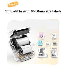 Phomemo 1 Pc M220 Label Maker, Upgrade 3 Inch Barcode Label Printer, Portable Sticker Maker Machine For Barcode, Name, Address, Labeling, Mailing, Home, Office & Small Business, Compatible With Phones&PC, Phomemo 1 Pc M221 Label Maker, Upgrade 3 Inch Barcode Label Printer, Portable Sticker Maker Machine For Barcode, Name, Address, Labeling, Mailing, Home, Office & Small Business, Compatible With Phones&PC - Purple - View 5