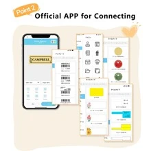 Phomemo 1 Pc M220 Label Maker, Upgrade 3 Inch Barcode Label Printer, Portable Sticker Maker Machine For Barcode, Name, Address, Labeling, Mailing, Home, Office & Small Business, Compatible With Phones&PC, Phomemo 1 Pc M221 Label Maker, Upgrade 3 Inch Barcode Label Printer, Portable Sticker Maker Machine For Barcode, Name, Address, Labeling, Mailing, Home, Office & Small Business, Compatible With Phones&PC - Purple - View 3