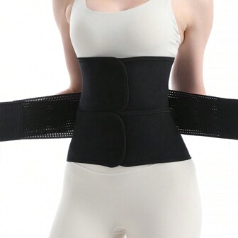 1 件装女士运动腰部训练器，塑身腰部塑身器，促进排汗和收腹减肥腰带