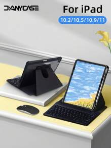 DANYCASE Compatible With Ipad Keyboard Case Compatible With Ipad 10th Generation Case Compatible With Ipad 10.2 9/8/7th Air 3 10.5 Pro Air 4 5 10.9 2018 To 2022 Pro 11 Cover