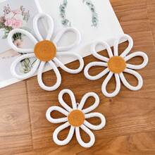 1/3 chiếc hoa cúc dệt thủ công theo phong cách Bohemian treo tường trang trí, trang trí phòng trẻ em, trang trí nhà cửa, trang trí phòng, trang trí tường - trắng - Xem 4