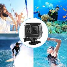 PULUZ 60米水下防水相机外壳，适用于GoPro HERO8 Black - 透明 - 查看 7