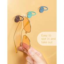 1pc Sunglasses Organizer Wall Mounted Sunglasses Holder Hanging Eyeglass Holder For Sunglasses Display, Sunglasses Storage Organizer