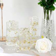 110.000 perlas de hidrogel de gelatina transparente, adecuadas para relleno de jarrones, velas flotantes, decoración del hogar y bodas (talla grande de 14 años) Mejores regalos