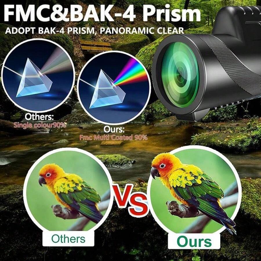 10x25 BAK4 Prism Monocular Telescope Professional HD Enhancement 10x25-bak4-prism-monocular-telescope-professional-hd-enhancement