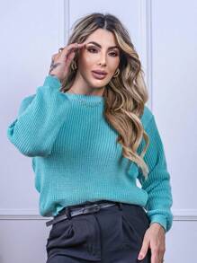 Women Sweaters - Màu xanh nhạt - Xem 3