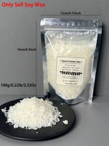 100克/1000克天然大豆蜡，用于DIY香薰蜡烛制作，1公斤/2.2磅/35.27盎司蜡烛制作材料 - soy wax - 查看 10