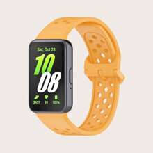 1pc Comfortable Breathable Style Colorful Buckle Silicone Wrist Strap Compatible With Samsung Galaxy Fit 3 R390 Rubber Replacement Bracelet Compatible With Galaxy Fit3 Silicone Watch Bands ﻿ As A Gift For Students Returning To School - Samsung Galaxy Fit 3 - View 10