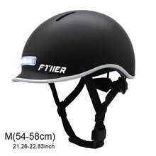 1入組便攜式戶外單車頭盔，帶USB可充電後尾燈，輕量LED可充電城市頭盔，適用於騎行