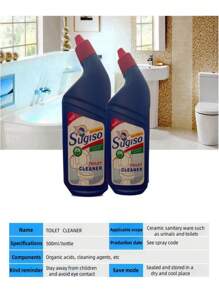 Acidic Toilet Cleaner - High Viscosity Acidic Formula, Non-Damaging To Porcelain, Highly Effective Toilet Cleaning Solution - Navy Blue - View 3