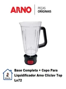 Copo com Base e Facas Para Liquidificador Arno Modelo Clic Lav Ln72 - Preto - Visão 10