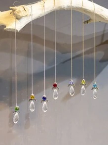 1pc,Crystal Angel Pendant Bead Pendant DIY Bedroom Window Home Decor Stuff Outdoor Garden Sun Catcher Diamond Mirror Car Supplies Christmas Decorations Room Decor Christmas