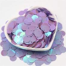 20g 400pcs Paillettes 10mm Flat Round Large Sequin Edge Hole Loose Sequins 1cm Diy Jewelry Sewing Wedding Decoration Craft Garment Accessories Lentejuelas