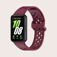 1pc Comfortable Breathable Style Colorful Buckle Silicone Wrist Strap Compatible With Samsung Galaxy Fit 3 R390 Rubber Replacement Bracelet Compatible With Galaxy Fit3 Silicone Watch Bands ﻿ As A Gift For Students Returning To School - Samsung Galaxy Fit 3 - View 17