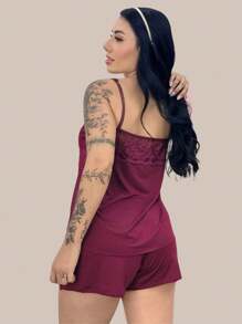 Plus Size Pajama Sets - 彩色 - 查看 3