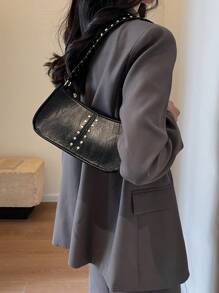 Túi xách thời trang mới hợp thời trang thanh lịch tối giản dành cho trường học, đi lại, giản dị, du lịch và vui chơi - màu đen - Xem 9