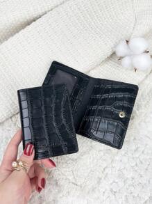 Monedero de bolsillo con diseño de animales, cartera de moda, delgada, ligera, portátil, para dinero en efectivo, tarjeta, monedero, bolsillo para regalo de cumpleaños, regalo de aniversario, Navidad, día de San Valentín, pareja, mujer, niña, adolescente, para estudiantes universitarios, estudiantes de escuela, hombres, cartera de alta calidad, tarjetero, cartera, tarjetero, tarjetero de visita, tarjetero de crédito, tarjetero de identificación, tarjetero para mujer, cartera pequeña para mujer - Negro - Ver 2