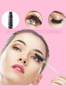 Kit 250 Piezas, 50 Cepillo Glitter , 100 Anillos , 100 Microbrush Para Pestañas - Multicolor - Ver 7