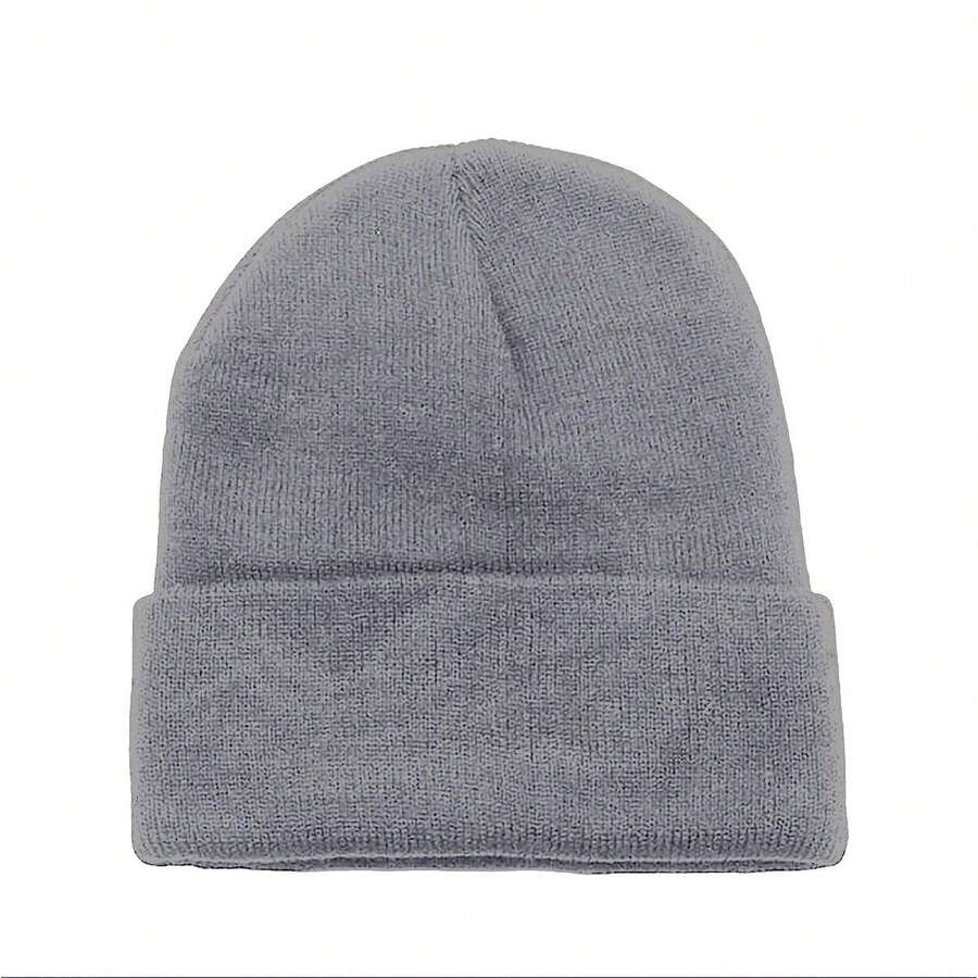 Jordefano 4 Pack Long Cuffed Unisex Beanies Skullies 100% Acrylic Warm Winter Hats - 淺灰色 - 查看 1