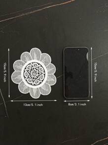 1pc Kitchen/Dining Room/Living Room Decorative Table Mat, Embroidered, Heat Resistant, Scratch Proof, Dust Proof, Suitable For Weddings, Parties, Gifts, Birthdays