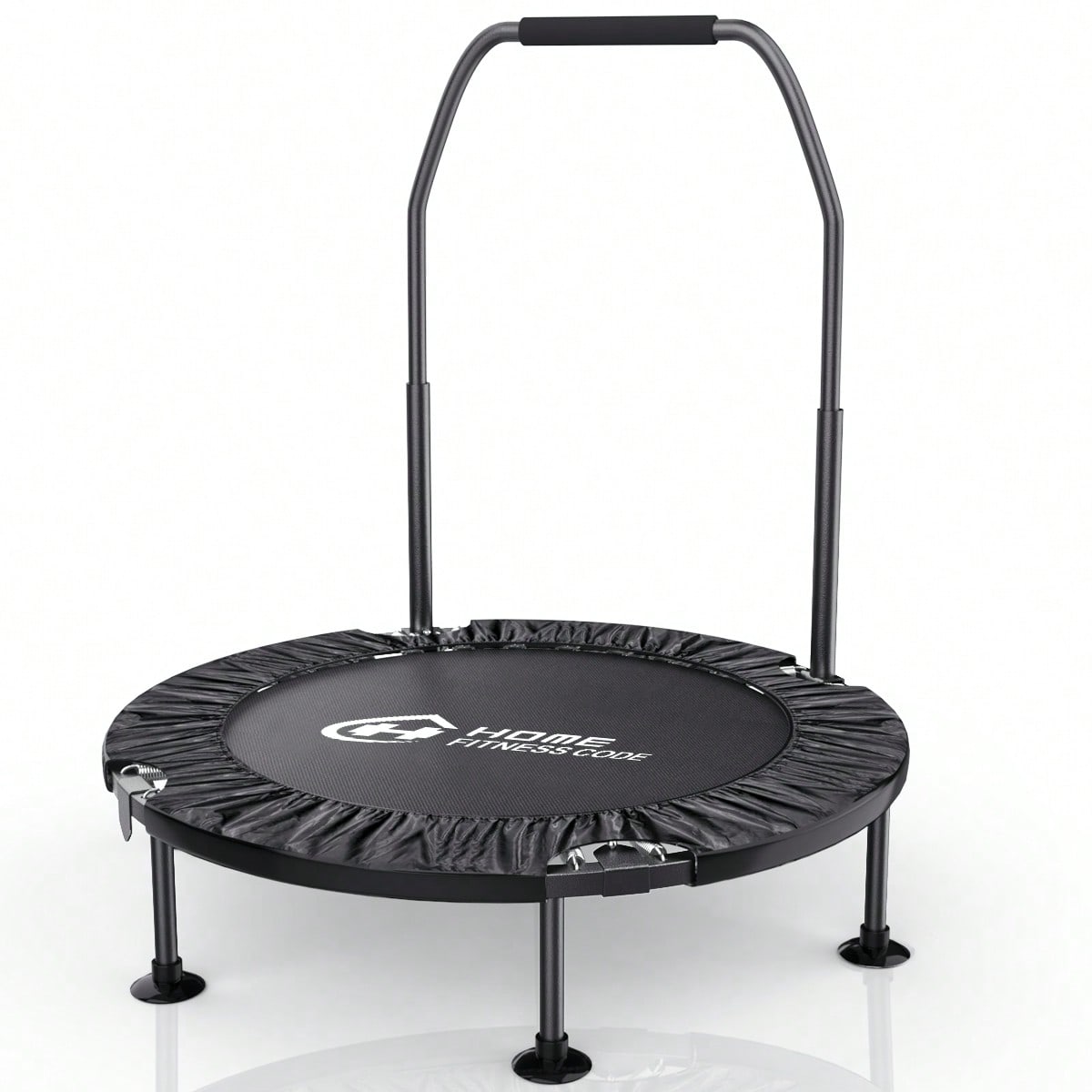 Trampoline de fitness pliable de 40 pouces, rebondeur d'exercice pour intÃ©rieur et extÃ©rieur
