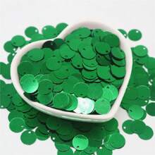 20g 400pcs Paillettes 10mm Flat Round Large Sequin Edge Hole Loose Sequins 1cm Diy Jewelry Sewing Wedding Decoration Craft Garment Accessories Lentejuelas