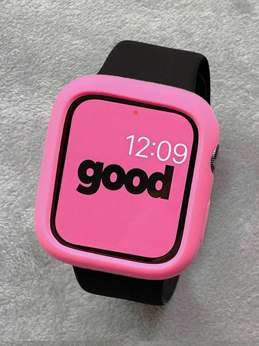 2条可爱舒适的硅胶表带，可调节防水腕带，带柔软镂空保护壳，兼容 Series Ultra/SE/11/10/9/8/7/6/5/4/3/2/1，尺寸：38/40/41/42/44/45/46/49毫米 - 多色(無手錶) - 查看 1