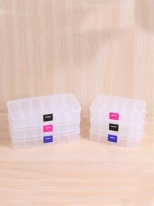 1pc Hair Clip & Jewelry Storage Box With Multiple Compartments Storage Box For Beauty Makeup And Hair Tools, Small Box For Rubber Band Clips And Hair Accessories, Portable Compartment Box With Buckle Bag, Bags, Makeup Bag, Vanity, Make Up Bags, Organizer, Storage, Makeup Organizer, Makeup Bags, Make Up Organizer, Organiser, Toiletry Bag, Desk Organiser, Cosmetic Bag, Makeup Pouch, Make Up Organize, Vanity Accessories, Make Up Pouch, Make Up Bags, Jewellery Box, Pouch, Makeup Brush Holder, Brush Holder, Perfume Organiser, Pouch Bag, Christmas Gifts, Room Decor - Pink - View 3