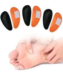 QKC 1 Pair Of Arch Support Insoles, Non-Slip EVA Massage Insoles, Arch Half Pads