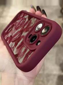 1 funda elegante para teléfono, no incluye cordón ni soporte. Funda para teléfono con diseño de labios rojos elegantes para San Valentín, compatible con/11/X/XS hasta la serie 15, material TPU a prueba de golpes y a la moda. - Blanco - Ver 3