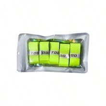 5pcs Anti-Slip, Wear-Resistant Hand Glue Sweatband For Badminton, Multiple Colors Available - Lime Green - View 1