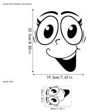 1pc New Style Smiling Face Printed Toilet Decal, Stickers, Wall Decal, Vinly Decal For Home Decorations, Spring Decoration Items Refresh Your Home, Festival Decoration Stickers Gifts Birthday Graduation
