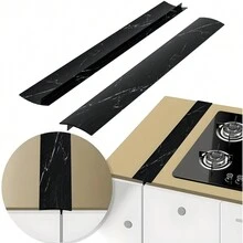 1pc Silicone Stove Gap Cover, Kitchen Counter Gap Filler, Heat Resistant Oven Gap Filler, Between Kitchen Appliances Washing Machine And Stovetop, Easy Clean Kitchen Items Kitchen Accessories Kitchen Tools - Multicolor - View 2