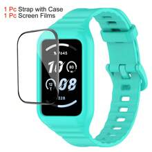 Replacement Silicone Strap Case Compatible With Honor Band 9 Watchband Sport Bracelet For Honor Band 9 Protection Cover Case For Men And Women As A Gift For Students Returning To School