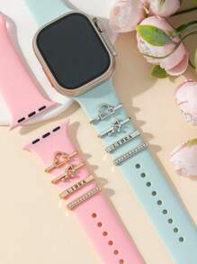 Bộ 4 dây đeo Apple Watch Vòng trang trí 12 mẫu chòm sao Linh vật may mắn Tương thích với dây đeo đồng hồ Apple/Samsung/Huawei dành cho nam và nữ - Một cỡ - Xem 9