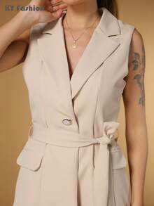 Women Blouses - Beige - View 5